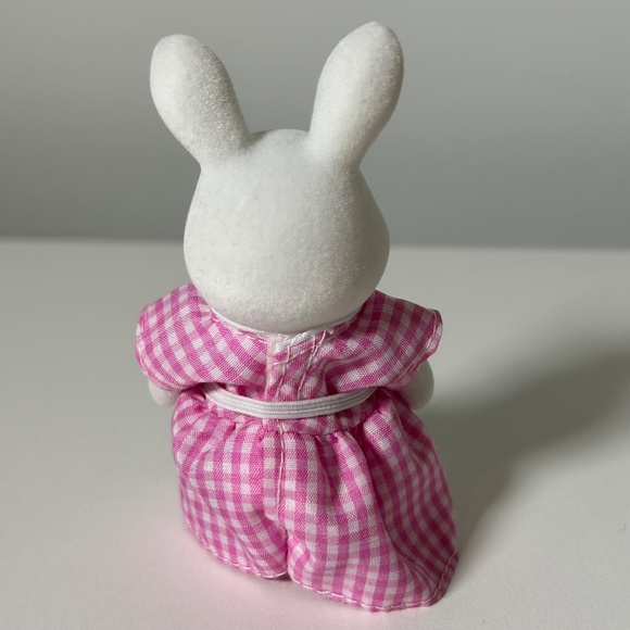 Vintage 90s Calico Critters Snow Warren Rabbits Mom & Baby (OA2) - Picture 4 of 13